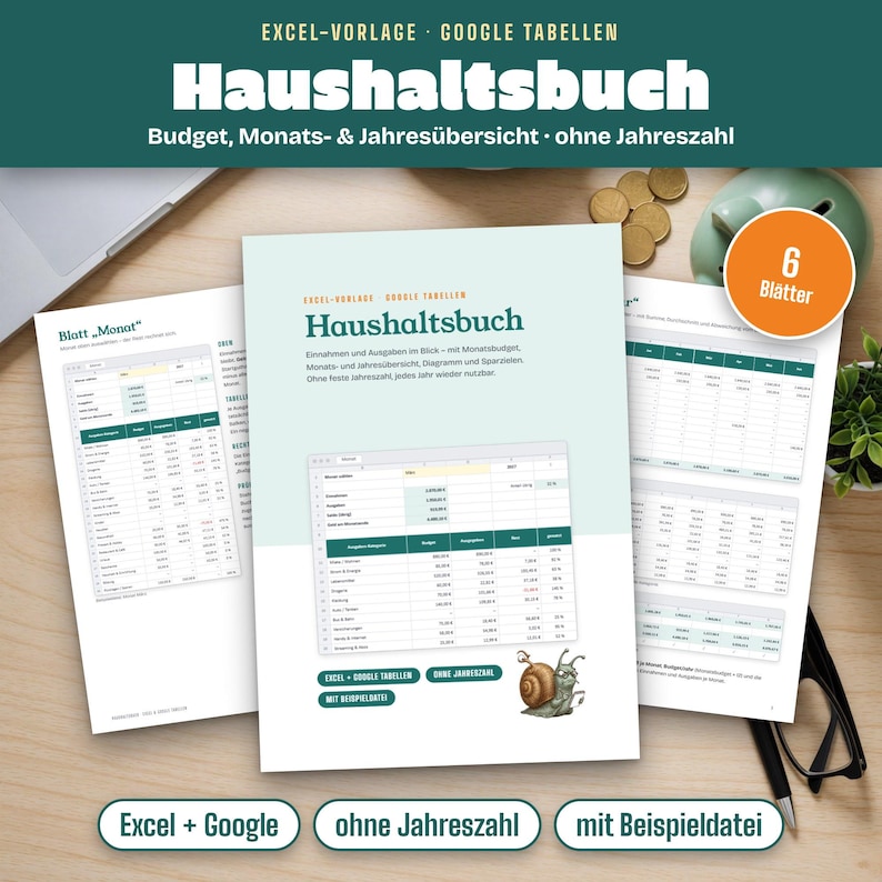 Household Budget Excel Template & Google Sheets – Budget Planner ...