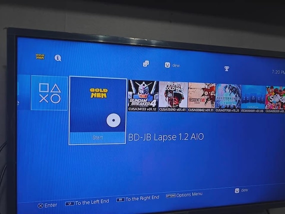 PS4 Bluray BD ISO - Goldhen 9.00 - 12.02 Ultima Versione 1.2 - Colore Bianco