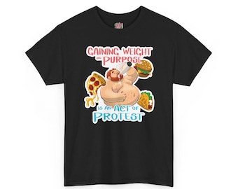 Gaining Weight on Purpose Unisex Heavy Cotton Tee