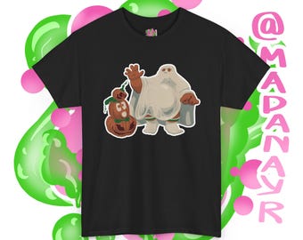 Ghost Bear Halloween T-Shirt: Spooky Season Unisex Cotton Tee