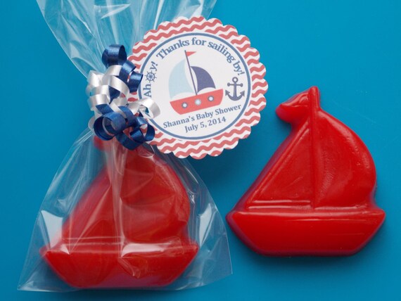 45 Sail Boat Soap Favors Nautical Birthday Nautical Baby