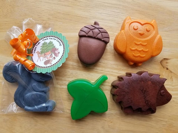 25 WOODLAND ANIMALS SOAP {Favors} - Forest Baby Shower, Forest Friends Baby, Hedgehog, Squirrel, Acorn, Owl, Woodland Animal Baby Shower Il_570xn