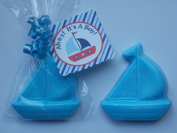 10 SAIL BOAT SOAP {Favors} - Nautical Birthday, Nautical Baby Shower, Nautical Wedding Favor, Transportation Party Favor, Whale Party Favor Il_570xn