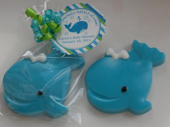 45 WHALE SOAP {Favors} - Baby Shower Soap Favor, Nautical Birthday Party Soap, Beach Wedding, Baptism, Gender Reveal, Ocean Fish Soap Favor Il_570xn