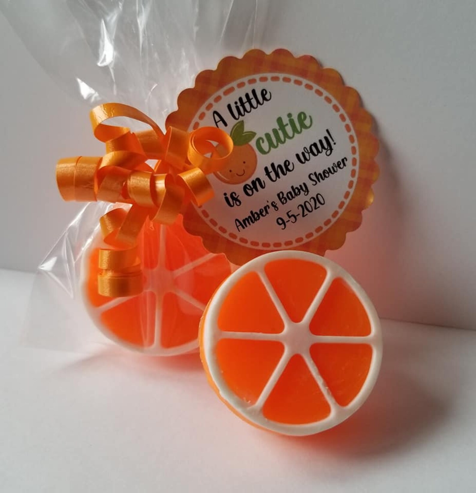 20 ORANGE SOAP Favors Little Cutie Baby Shower Little Etsy