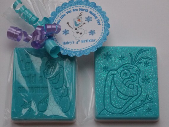 10 FROZEN OLAF SOAP {Favors} - Snowman or Frozen Inspired Party, Birthday, Wedding, Baby Shower Il_570xn