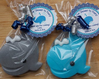 25 WHALE SOAP {Favors} - Baby Shower Soap Favor, Nautical Birthday Party Soap, Beach Wedding, Baptism, Gender Reveal, Ocean Fish Soap Favor