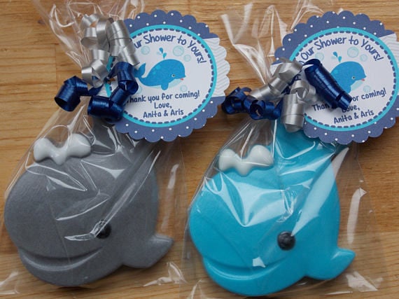 25 WHALE SOAP {Favors} - Baby Shower Soap Favor, Nautical Birthday Party Soap, Beach Wedding, Baptism, Gender Reveal, Ocean Fish Soap Favor Il_570xn