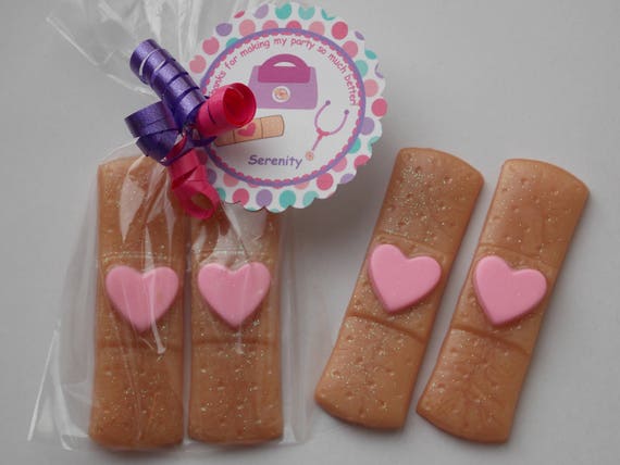 10 BAND AID SOAP {Favors} - Doc McStuffins Birthday, Nurse / Medical Graduation, Hospital / Get Well Soon, Valentine Party Favor Il_570xn