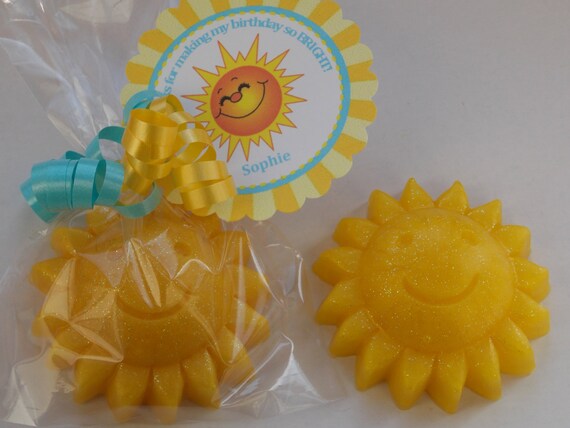 10 SUN SOAPS {Favors} - You Are My Sunshine, Sunshine Party, Little Sunshine Birthday, Fun In The Sun Party, Flower Garden Party, Pool Party Il_570xn