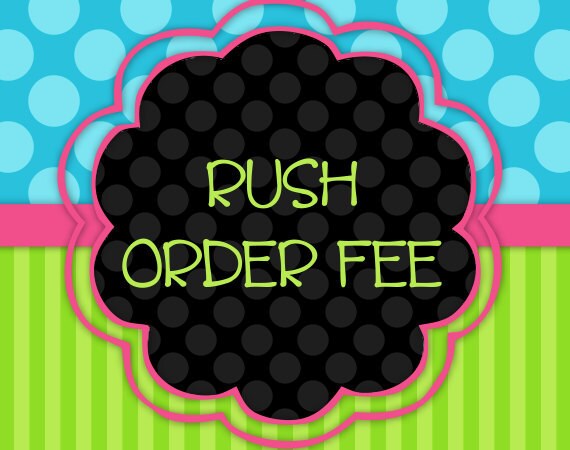 LATE ORDER / Rush FEE {Order Add-On} Il_570xn