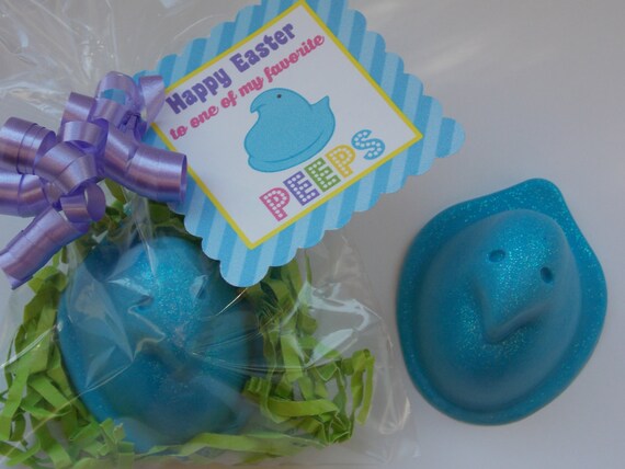 5 EASTER CHICK SOAP Favors {With Tags & Ribbons} - Easter Basket Filler Gift, Easter Basket Stuffer, Easter Party Soap Favor, Easter Favor Il_570xn