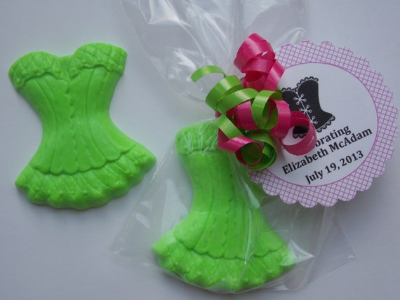 10 CORSET LINGERIE Soap Favors (with Tags & Ribbon) - Bachelorette Party, Lingerie Party, Bridal / Wedding Shower, Fun Girls Night Out Il_570xn