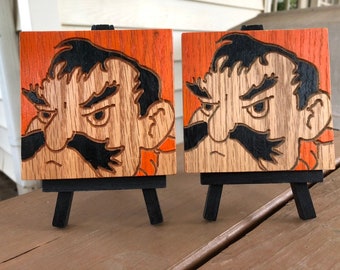 Small Close-Up Pistol Pete on Easel