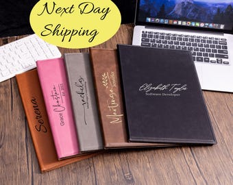 Personalized Padfolio For Women, Custom Journal, Corporate Business Gift, Portfolio With Notepad Business Portfolio, Engraved Simple Notepad