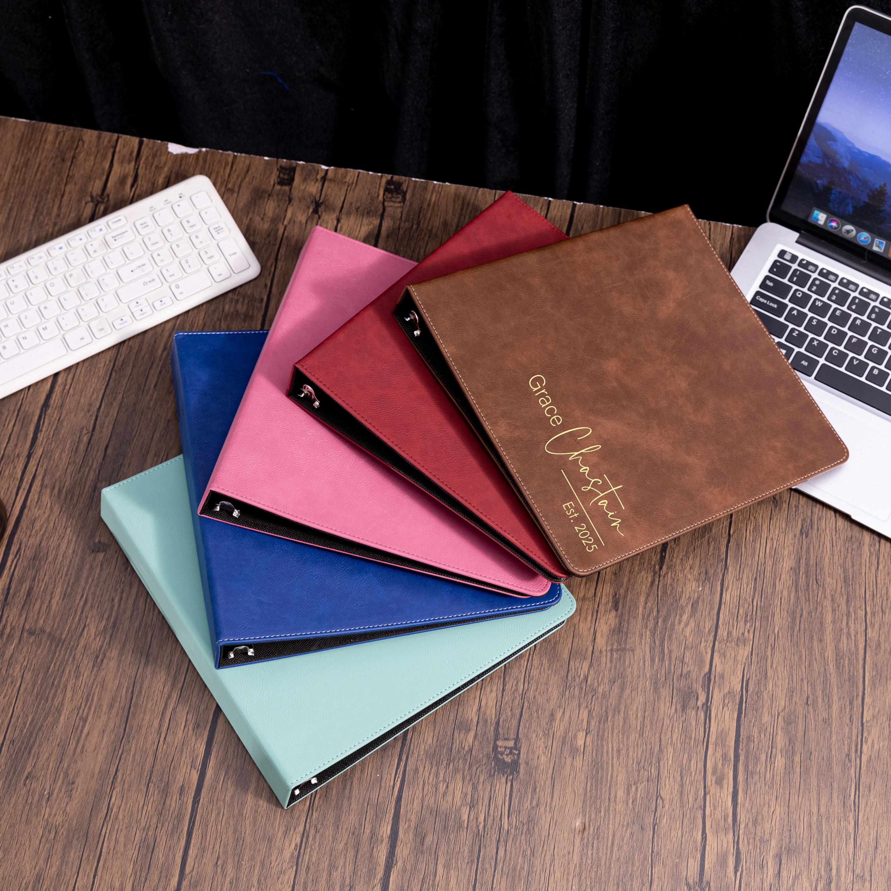 User Guide Binder Airbnb Welcome Binder, 3-ring Leather Binder, Custom Engraved Binder ...