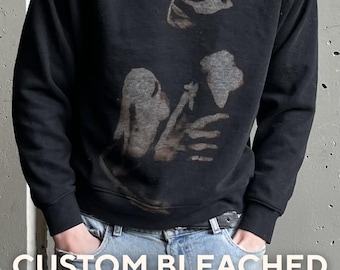 Aangepaste sweater met ronde hals gepersonaliseerde trui aangepaste tekst trui gezellig uniseks cadeau voor haar hem