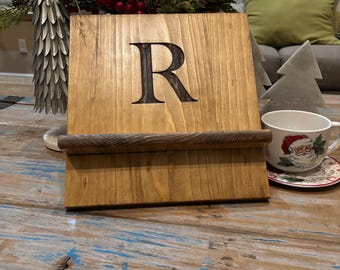 Personalized Engraved Wood Book Stand: Teacher, Bible Study, Student Gift