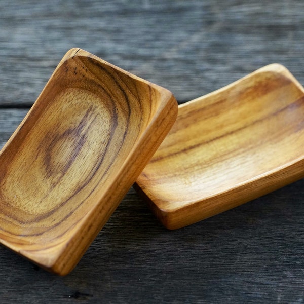 Wooden Bowl, Wooden Sauce Bowl, TEAK Wood Utensil, Wooden Small Bowl, Small Wooden Platter, Wooden Serving Utensil, Wooden Tray