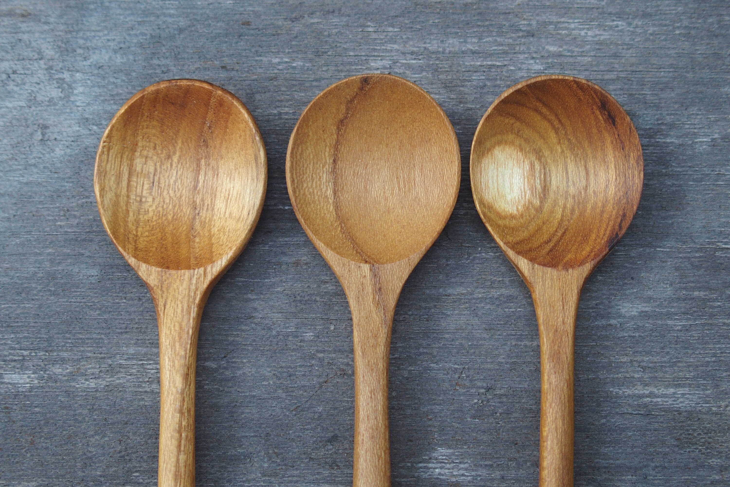 Teak Wood Spoon Utensils 15 cm Set of 3 Dessert Spoon Etsy