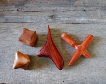 Hand Massager Wooden Tool for Reflexology & Acupressure | Deep Tissue Trigger Point Massage | Manual Wood Tool for Hand, Foot  Muscle Relief