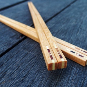 2 Pairs Wooden Chopstick Unique Design High Quality Handmade Wood Chopsticks Eco Friendly