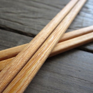Plain Wooden Chopstick Set of 2 Pairs Unique High Quality Delicated Handmade Reusable Hair Accessories Hair Pin image 4