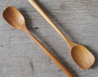 Wooden Spoon, Minimal Wooden Spoon, Dessert Spoon, Wooden Tea Spoon, Small Wooden Spoon, Teak Wood Spoon, Seasoning Spoon, Ice Cream Spoon