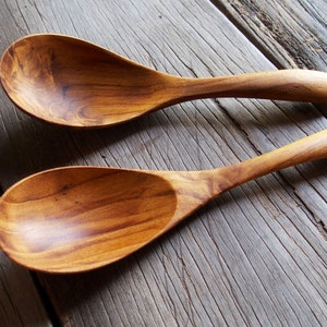 Wooden Soup Spoon, 6 Inches Soup Spoon, Teak Wood Spoon, Wood Spoon, Wooden Utensil, Wooden Spoon ,Reusable Spoon Light Weight