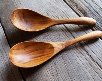 Wooden Soup Spoon, 6 Inches Soup Spoon, Teak Wood Spoon, Wood Spoon, Wooden Utensil, Wooden Spoon ,Reusable Spoon Light Weight