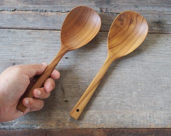 Wooden Ladle Spoon , TEAK Wooden Ladle Spoon, Rice Paddle, Modern Design Wood Ladle, Minimal Wood Spoon Best Hardcraft Reusable