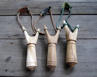 Wooden Slingshot Catapult Hand Made Classic Style