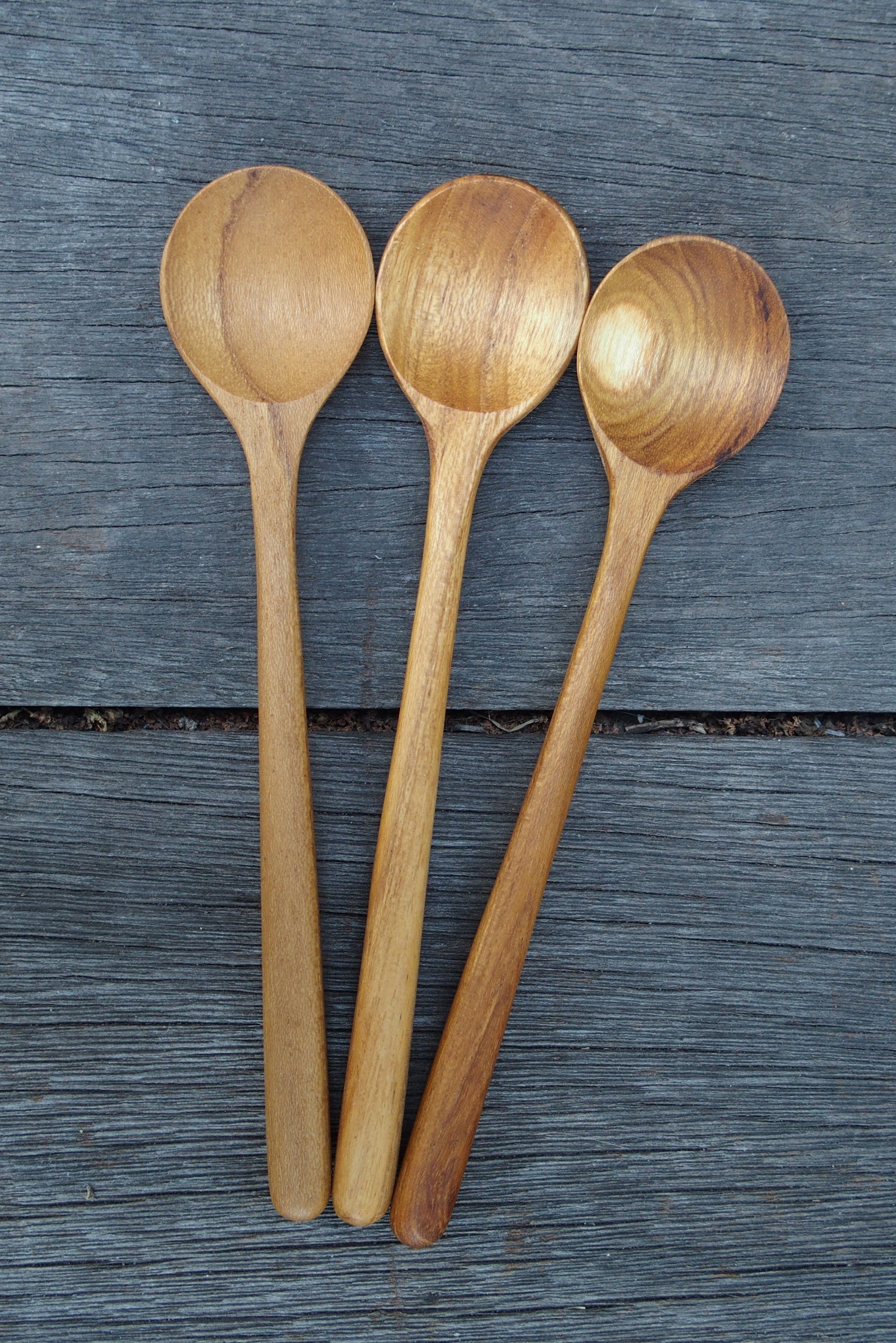 Teak Wood Spoon Utensils 15 cm Set of 3 Dessert Spoon Etsy