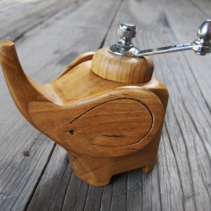 Teak Elephant Pepper Grinder | Kitchen Gadgets | Pepper Hand Grinder | Kitchen Ware | Chef Gift | Baker Gift | Cooking Gift