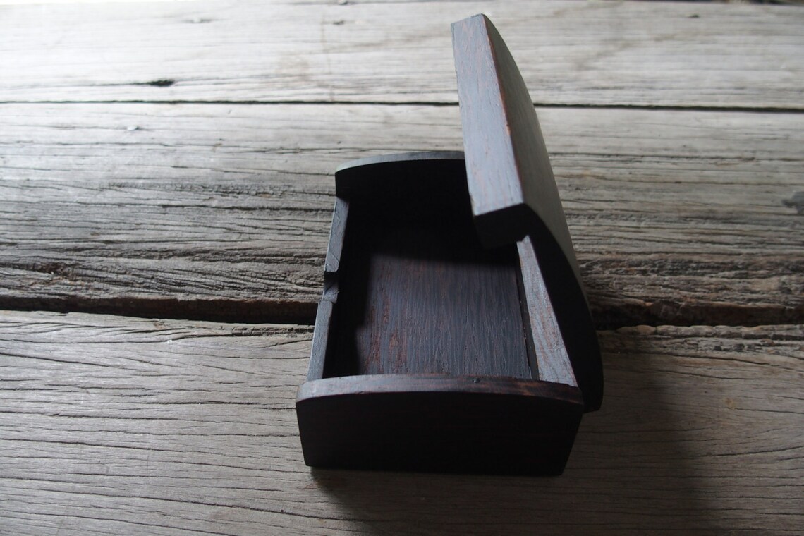 Substaint Palm Wooden Box Business Card Namecard Jewelry Multi Etsy