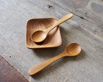 Wooden Spoon, Reusable 5 inches TEAK wood spoon, Wooden Tea Spoon, Wooden Coffee Spoon, Party Small Size Spoon, Small Size Wooden Spoon
