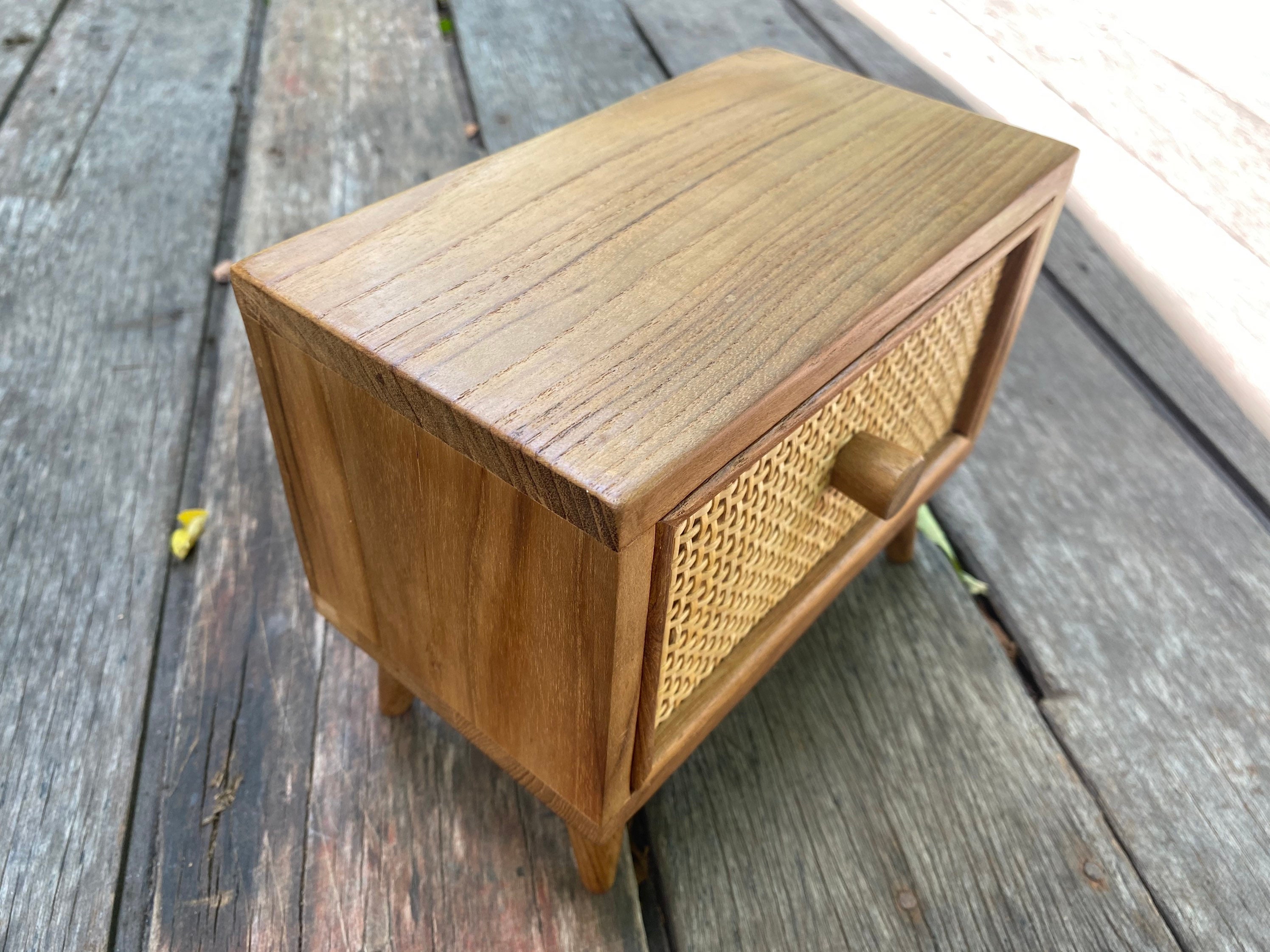Wooden Drawer, Wooden Box, Small Desk Organizer Rustic Desk Drawer ...