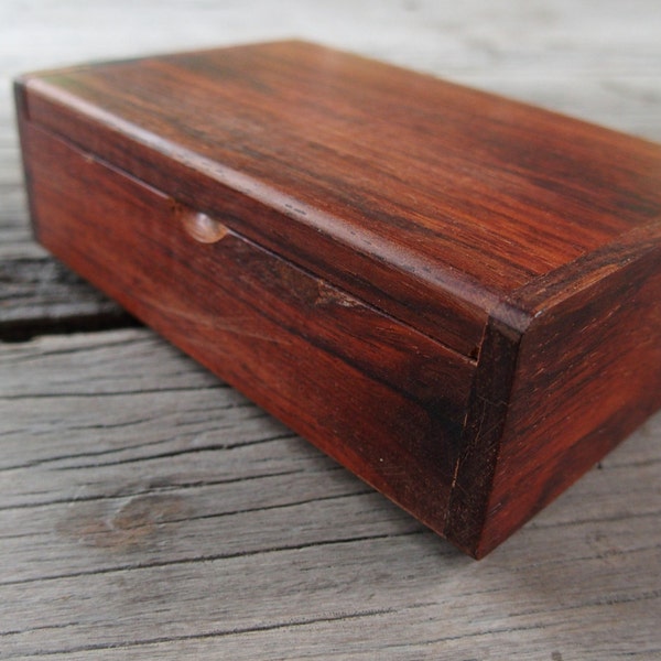 Business Card Multipurpose Box Holder Rosewood Unusual Boxes Natural Colour Limited Edition