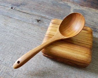 7.5 inches TEAK Wooden Spoon Best Hardcraft Quality Reusable Dinner Meal Size Smooth and Light Weight