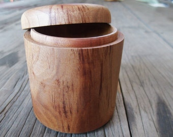 Wooden Box Accessories Box Natural Color Classic Plain Designed with Lid Cover Wooden Jar Unusual Boxes
