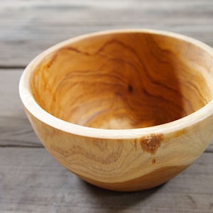 Teak Wood Bowl: 5.5&quot; Salad Bowl, Eco-Friendly