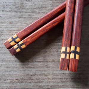 2 Pairs Wooden Chopsticks Hairpin Unique Design & High Quality 100% Handmade
