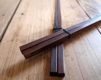 Wooden chopsticks unique black plain natural color