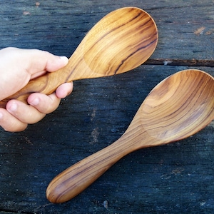 Traditional Handmade Wooden Paddle, Fufu Sticks for Mixing Foods