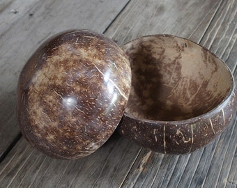 5 Inches Natural Coconut Bowl Coconut Shell Safe For Food No Chemical Finished Display Serving Bowl