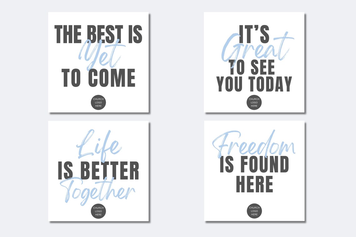 12 Church Welcome Signs / Large Church Greeting Signs / Church Greeter ...