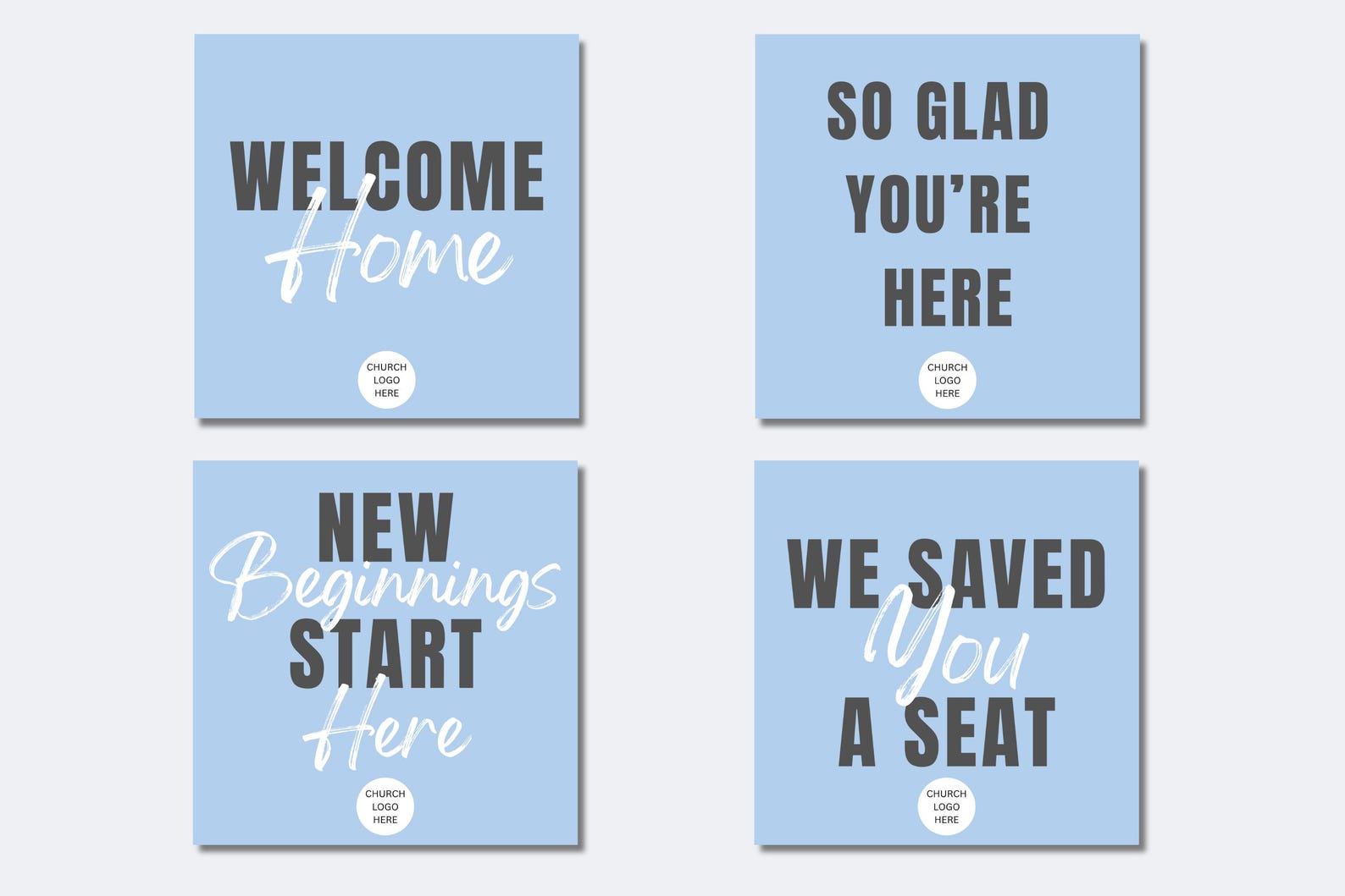 12 Church Welcome Signs / Large Church Greeting Signs / Church Greeter ...