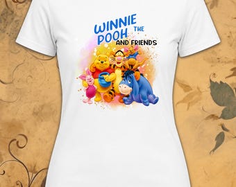 Winnie the Pooh and Friends Shirt | Cute Cartoon Bear Tee | Kids & Adults Graphic T‑Shirt | Colorful Fun Gift | Family Friendly Top
