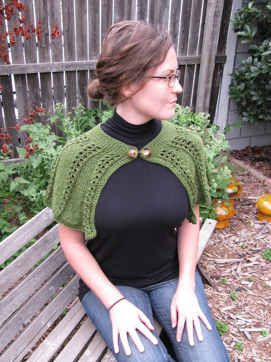 Eyelet Lace Capelet Pattern--pdf - Etsy