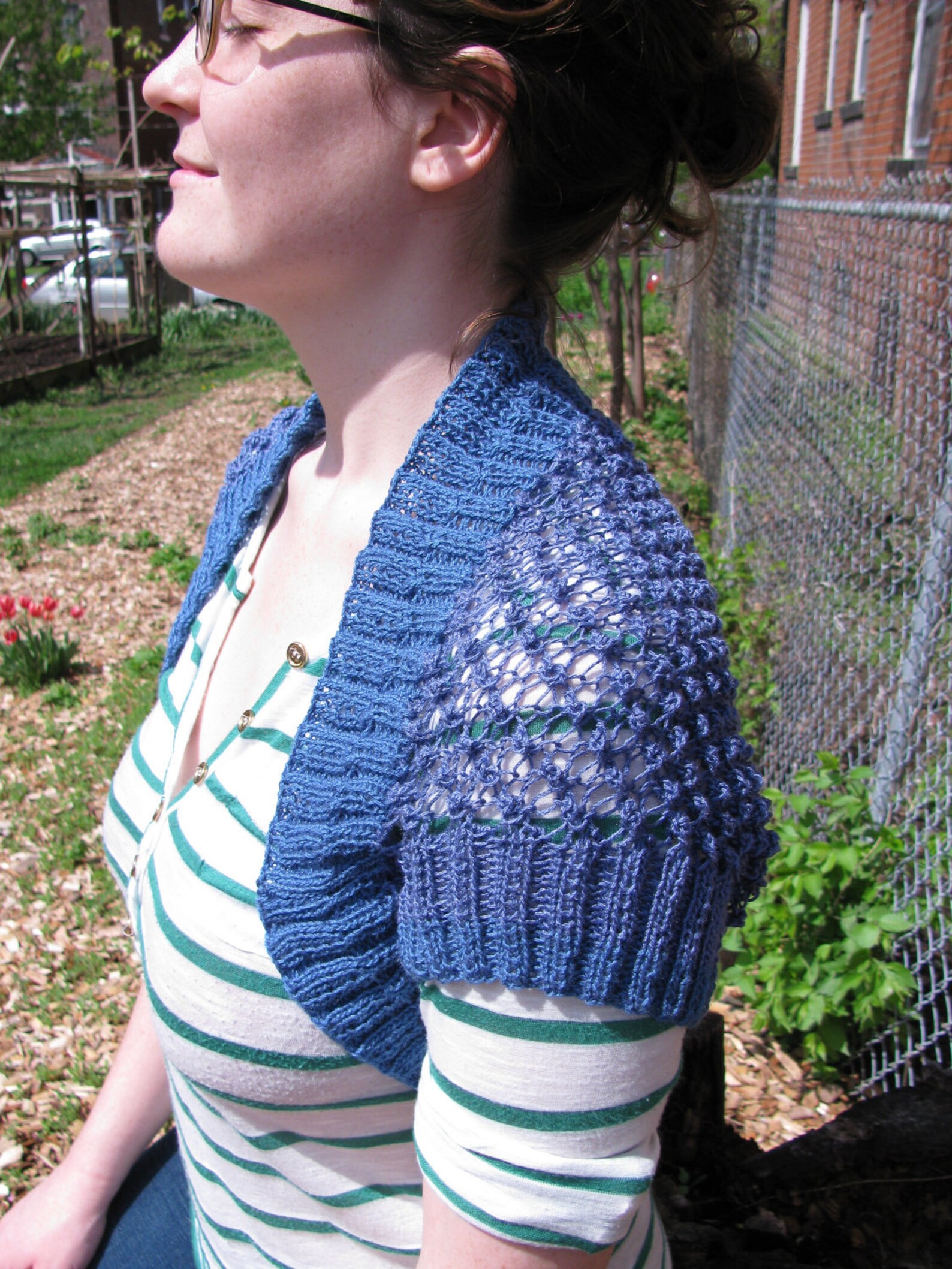 Popcorn Lace Shrug Patternpdf Etsy